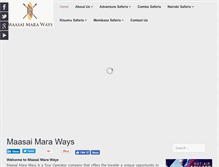 Tablet Screenshot of maasaimaraways.com